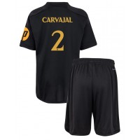 Dětský fotbalový dres Real Madrid Daniel Carvajal #2 2023-24 Třetí Krátký Rukáv (+ trenýrky)